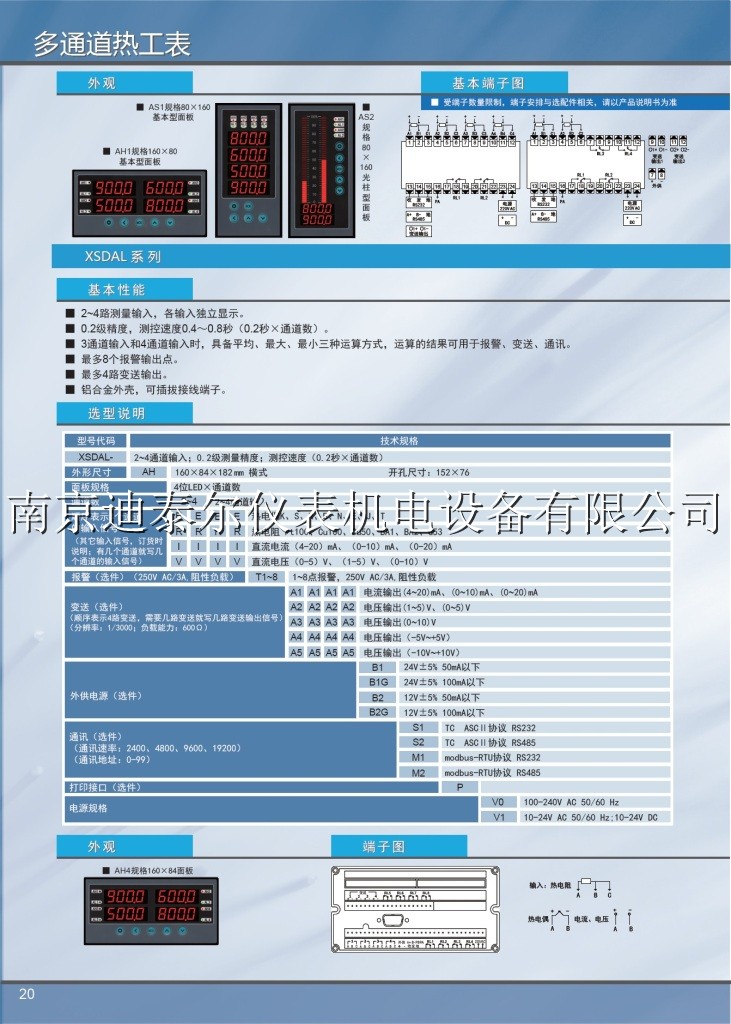 XSD4��ͨ�������Ǳ�